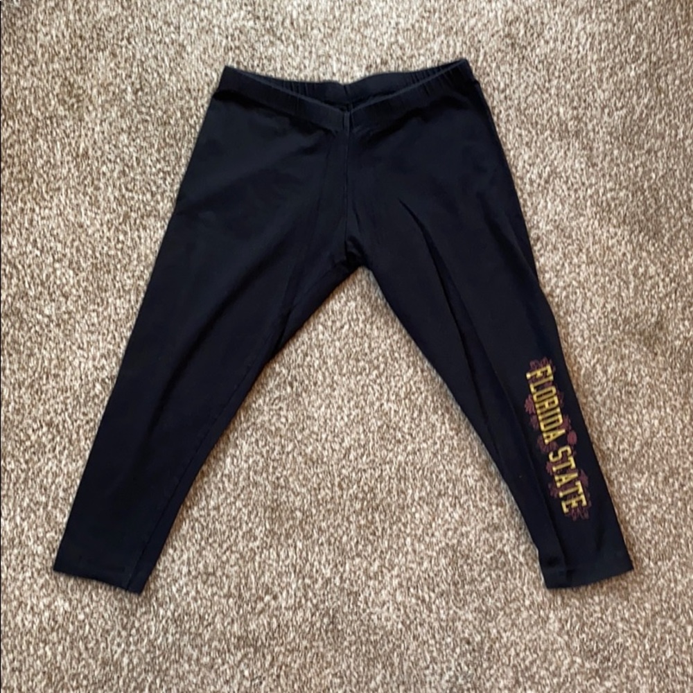 EUC - Black Florida State Crop Leggings!